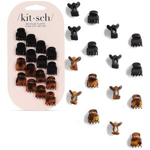Kitsch Brown & Black Claw Clip Set
